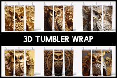6 3D Owls Tumbler Sublimation |3D Tumbler Wrap Product Image 1