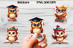 Owl stickers PNG | Cute animal sticker printable Product Image 1