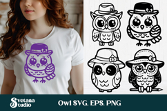 Funny bird SVG | Owl SVG | Bird silhouette | Hummingbird SVG Product Image 5