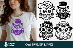 Funny bird SVG | Owl SVG | Bird silhouette | Hummingbird SVG Product Image 6