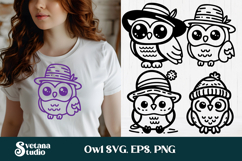 Funny bird SVG | Owl SVG | Bird silhouette | Hummingbird SVG Product Image 7