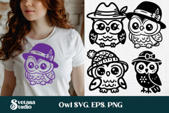 Funny bird SVG | Owl SVG | Bird silhouette | Hummingbird SVG Product Image 9