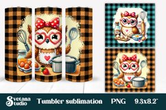 Owl tumblers wrap | Animals tumbler | Cute owl PNG Product Image 4