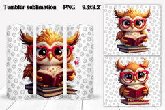 Owl tumblers wrap | Animals tumbler | Cute owl PNG design Product Image 1