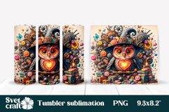 Owl flower stack books tumblers sublimation wrap bundle Product Image 5