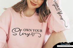 Embrace Your Glory Sleeve SVG, Self Confidence SVG Design Product Image 2