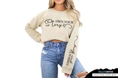 Embrace Your Glory Sleeve SVG, Self Confidence SVG Design Product Image 3