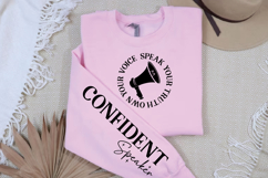 Own your voice speak your truth Sleeve SVG Design Product Image 2