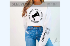 Own your voice speak your truth Sleeve SVG Design Product Image 1