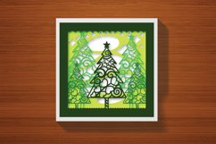Papercut 3D Christmas Tree Decoration Layered Template Product Image 4