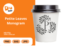 Petite Leaves Monogram Product Image 1