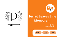Secret Leaves Line Monogram Product Image 1