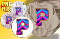 P Doodle Letter Style Figure Cheerful Christmas Vibes! Product Image 1