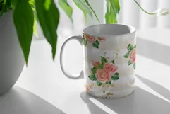 Roses Mug Sublimation Designs JPG, 11 & 15oz mug Product Image 2