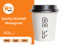 Quirky Stacked Monogram Product Image 1