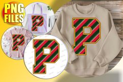 P Doodle Letter Style Print Jolly Holiday Style! Product Image 1