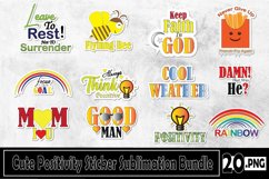 Cute Positivity Sticker Sublimation Bundle Product Image 2