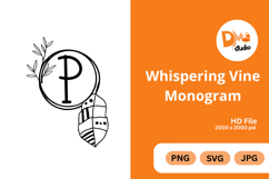 Whispering Vine Monogram Product Image 1