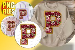 P Doodle Letter Style Representation Merry Holiday Cheer! Product Image 1