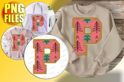 P Doodle Letter Style Icon Merry Holiday Spirit! Product Image 1
