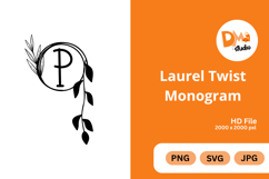 Laurel Twist Monogram Product Image 1