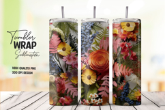 Paradise Floral Garden 20oz Tumbler Wrap Product Image 1