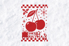Cherry Christmas Design with Festive Elements Product Image 3