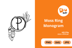 Moss Ring Monogram Product Image 1
