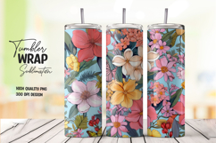 Vintage Roses Mix 20oz Tumbler Wrap Product Image 1