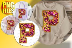 P Doodle Letter Style Print Cheerful Festive Character! Product Image 1