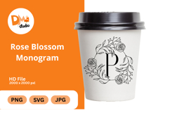 Rose Blossom Monogram Product Image 1