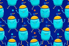 Color Brush Mascot Seamless Pattern Product Image 1