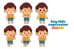 Cute Boy Kids Expression #02 Product Image 1