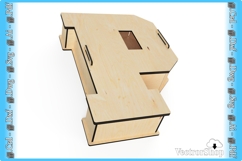 Laser Cutting Vector for Father's Letter P Design Product Image 3
