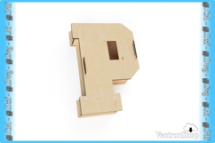 Laser Cutting Vector for Father's Letter P Design Product Image 4