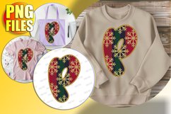 P Doodle Letter Style Clipart Festive Holiday Design! Product Image 1