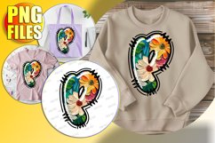 P Doodle Letter Joyful Valentine Bright Heart! Product Image 1