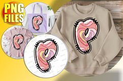 P Doodle Letter Valentine Whimsical Joyful Spirit! Product Image 1