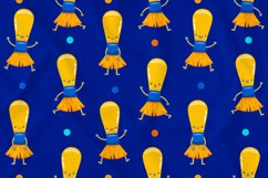 Watercolor Paintbrush Mascot Seamless Pattern Product Image 1