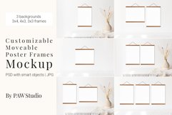Customizable Moveable Photo Frames Mockup Product Image 1