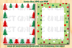 28 Christmas Border Letter Size Printable Papers JPG PDF Product Image 2