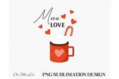 More love, Valentines day PNG, love PNG, Product Image 2