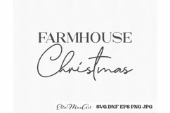 Farmhouse Christmas, Merry Christmas SVG, Christmas quote Product Image 4