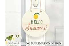 Hello summer PNG lemonade PNG Summer PNG Product Image 1