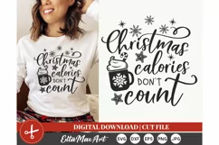 Christmas calories don't count SVG, Christmas Pot Holder Svg Product Image 1