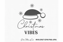Christmas vibes, Merry Christmas SVG, Christmas quote SVG, Product Image 4