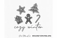 Cozy winter, Merry Christmas SVG, Christmas quote SVG, Product Image 4