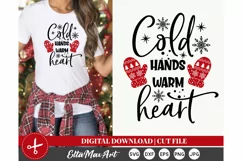 Cold hands warm heart, Christmas SVG, Winter SVG, Product Image 1