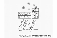 Holly Jolly Christmas, Merry Christmas SVG, Christmas quote Product Image 3