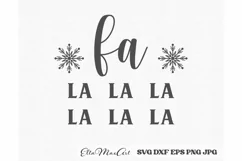 La la la la SVG, Merry Christmas SVG, Christmas quote SVG, Product Image 3